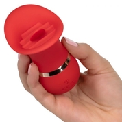 Красный клиторальный вибростимулятор French Kiss Charmer - фото, цены