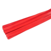 Красная многохвостая плеть с петлей на рукояти - 55 см. - фото, цены