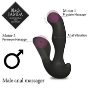 Универсальный анальный массажер Black Jamba Anal Vibrator - 12 см. - фото, цены