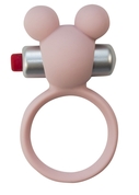 Розовое эрекционное виброколечко Emotions Minnie Light pink - фото, цены