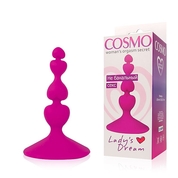 Ярко-розовый анальный стимулятор Cosmo - 8 см. - фото, цены