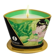 Массажная свеча Exotic Green Tea с ароматом зелёного чая - 170 мл. - фото, цены