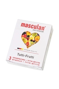Презервативы Masculan Tutti-Frutti с фруктовым ароматом - 3 шт. - фото, цены