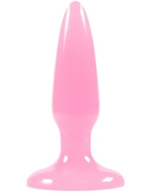 Розовая, светящаяся в темноте анальная пробка Firefly Pleasure Plug Mini Pink - 8,1 см. - фото, цены