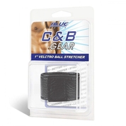 Чёрная утяжка на мошонку 1 Velcro Ball Stretcher - фото, цены