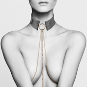 Чёрный ошейник с цепочками Desir Metallique Collar - фото, цены