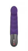 Фиолетовый вибратор Abby G с загнутым кончиком - 18,9 см. - фото, цены