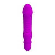 Фиолетовый мини-вибратор Stev -13,5 см. - фото, цены