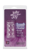 Прозрачная насадка на пенис с шипами и бугорками Jelly Joy Lust Cluster Clear - фото, цены