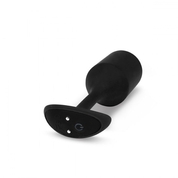 Черная пробка для ношения с вибрацией Snug Plug 4 - 14 см. - фото, цены