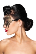 Золотистая карнавальная маска Андромеда - фото, цены