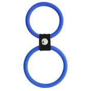 Синее двойное эрекционное кольцо Dual Rings Blue - фото, цены