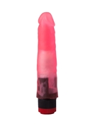 Розовый гелевый виброфаллос со встроенным пультом - 16,5 см. - фото, цены