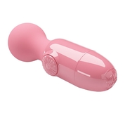 Нежно-розовый мини-вибратор с шаровидной головкой Mini Stick - фото, цены