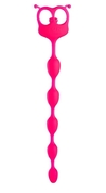 Розовая анальная цепочка Flexy Felix - 31 см. - фото, цены