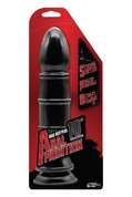 Чёрный анальный фаллоимитатор с рёбрышками Anal Munition Huge Butt Plug - 28,5 см. - фото, цены