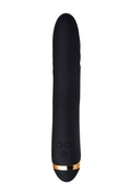 Чёрный вибратор Waname Storm со стимулирующими рёбрами - 22,5 см. - фото, цены