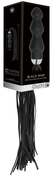 Черная плеть с рукоятью-стимулятором Flogger with Dildo - 46 см. - фото, цены