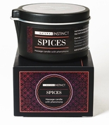 Массажная свеча с феромонами Natural Instinct Spices - 70 мл. - фото, цены