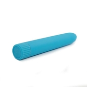 Голубой вибромассажер Climax Smooth 7 Vibe - 17,8 см. - фото, цены