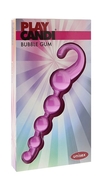 Розовая анальная цепочка Play Candi Bubble Gum - 17 см. - фото, цены