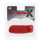 Красная веревка для связывания Bondx Love Rope - 10 м. - фото, цены