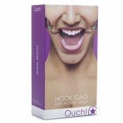 Фиолетовый расширяющий кляп Hook Gag - фото, цены