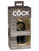 Черная вибронасадка King Cock Ellite The Crown Jewels - фото, цены
