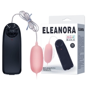 Розовое виброяйцо с проводным пультом управления Eleanora - фото, цены