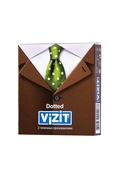 Презервативы с точечками Vizit Dotted - 3 шт. - фото, цены