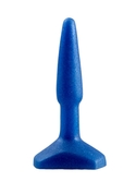Синий анальный стимулятор Small Anal Plug - 12 см. - фото, цены