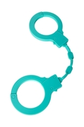 Аквамариновые силиконовые наручники - фото, цены