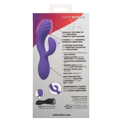 Фиолетовый вибромассажер-кролик Stella Liquid Silicone “c” Curve - 19 см. - фото, цены