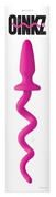 Розовая анальная пробка с хвостом-спиралью Oinkz - фото, цены