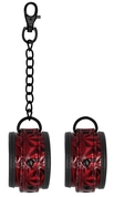 Красно-черные наручники Luxury Hand Cuffs - фото, цены