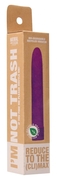 Фиолетовый эко-вибромассажер Natural Pleasure - 17,7 см. - фото, цены