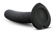 Черный анальный фаллоимитатор Twist Large - 17,78 см. - фото, цены