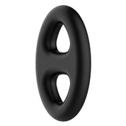 Чёрное эрекционное кольцо с петлёй для мошонки - фото, цены