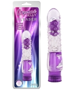 Фиолетовый вибратор Pleaser с шишечками - 16,2 см. - фото, цены
