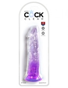 Фиолетовый фаллоимитатор на присоске 8’’ Cock - 21,8 см. - фото, цены