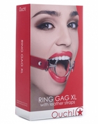 Расширяющий кляп Ring Gag Xl с красными ремешками - фото, цены
