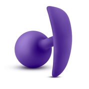 Фиолетовая пробка-шар для ношения Luxe Wearable Vibra Plug - 8,9 см. - фото, цены