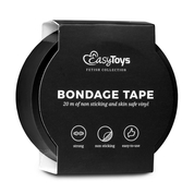 Черная лента для бондажа Easytoys Bondage Tape - 20 м. - фото, цены