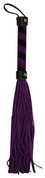 Фиолетовая замшевая плётка Bad Kitty Lila - 38 см. - фото, цены