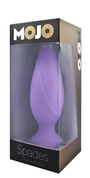 Фиолетовая анальная силиконовая пробка Mojo - 11 см. - фото, цены