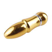 Золотистый алюминиевый вибратор Gold Small - 7,5 см. - фото, цены