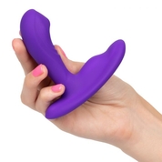 Фиолетовый вибромассажёр простаты Silicone Remote Pinpoint Pleaser - фото, цены