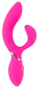 Ярко-розовый вибратор-кролик Bendable Rabbit Vibrator - 19,8 см. - фото, цены