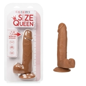 Коричневый фаллоимитатор Size Queen 6 - 20,25 см. - фото, цены