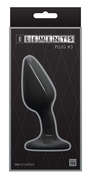 Черный гладкий изогнутый анальный плаг Plug № 3 - 12,3 см. - фото, цены